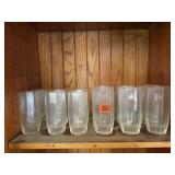 Clear drinking glasses (12)