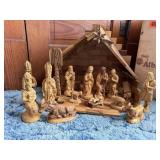 Nativity set, creche included