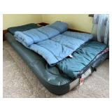 Air mattress, sleeping bags (2)