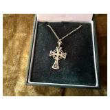 Celtic cross necklace
