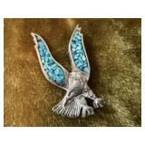 Turquoise Eagle pendant