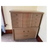 Blonde mid century modern dresser