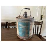 Vintage weed killer metal can