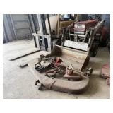 Massey Ferguson garden tractor, mower, bucket