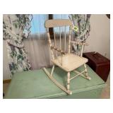 White child's rocking chair