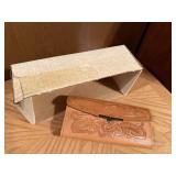 Leather tooled wallet