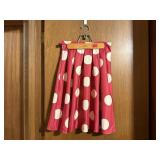 NWT pink polka dot skirt