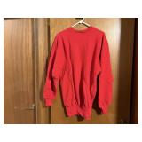 Lands End red sweat suit