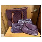 Coldwater Creek tote bag, purple purses