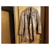 Brown leather coat, no lining included