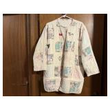 Handmade quilted & embroidered sewing jacket