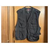 Black cargo vest