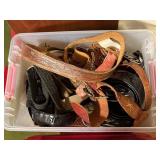 Tote of fashion, leather belts