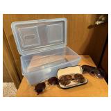Tote of aviators, sunglasses, 3 pairs