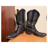 Tony Lama black cowboy boots