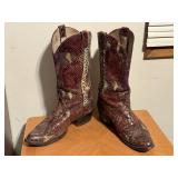 Monogrammed Larry Mahan cowboy boots