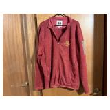 ISU embroidered full zip sweater