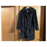 Jo Moor vintage black faux fur coat
