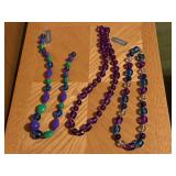 Liz Claiborne beaded necklaces (3)