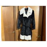 Vintage black & white coat