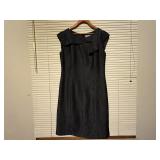 Karen Stevens polka dot black sheath dress
