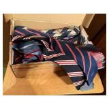 Shoe box of men's neck ties