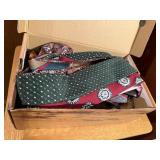 Shoe box of men's neck ties