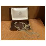 Vintage drape choker necklace