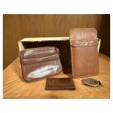 Levenger leather wallets, money clips