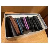 Box of wallets, coin purses