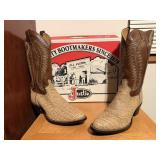 Justin genuine elephant cowboy boots