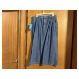 NWT Lands End denim skirt