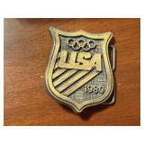 1980 Olympics team USA belt buckle