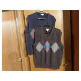Argyle Cattivo wool sweater vests (2)
