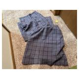 Pendleton wool plaid pants, skirt