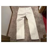 L.L. Bean flannel lined cream pants