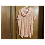 CJ Banks peach sweater