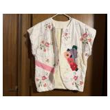 Sleeveless jacket handmade from handkerchiefs