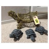 Turtle basket, garden turtles