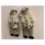 Pair of snowman wall decor