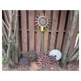 Rotary wheels, wheel stake