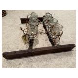 Bed springs, glass insulators