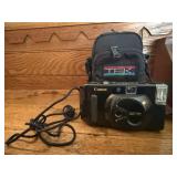 Canon Snappy S film camera, soft carry case