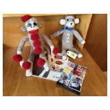 Sock monkey toys, patterns
