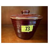 Harcrest stoneware jar, scrabble tiles