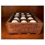 Star Egg tray, blown eggs included
