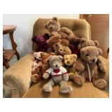 Plush teddy bear collection