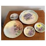Decorative hand painted plates (5)
