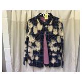 Distressed flannel shirt, Danskin long sleeve