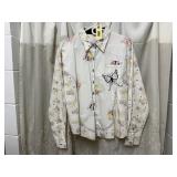 Embroidered butterfly shirt